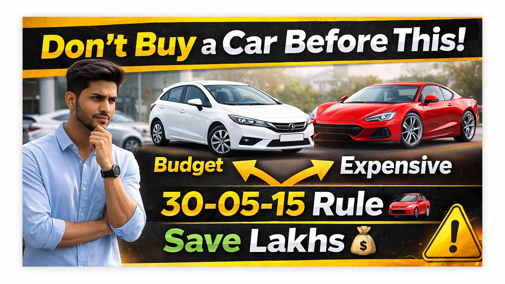 Car Buying Rule 30-05-15 explained with EMI, loan and budget calculation